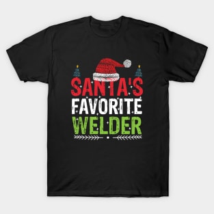 Santas favorite welder cool Christmas welding T-Shirt